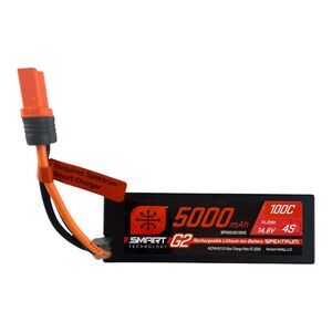 Spektrum Accessories 5000mAh 4S 14.8V Smart G2 LiPo 100C IC5 SPMX54S100H5